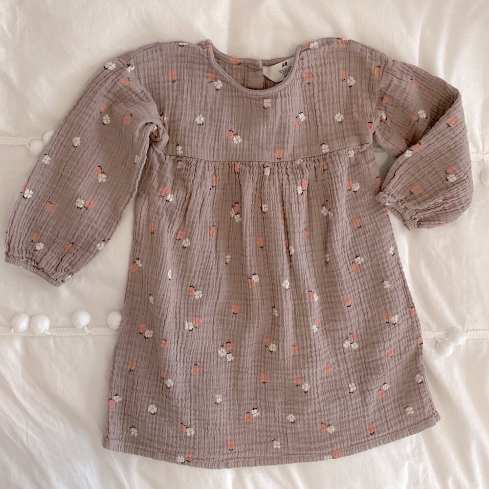 H&M long sleeve floral dress